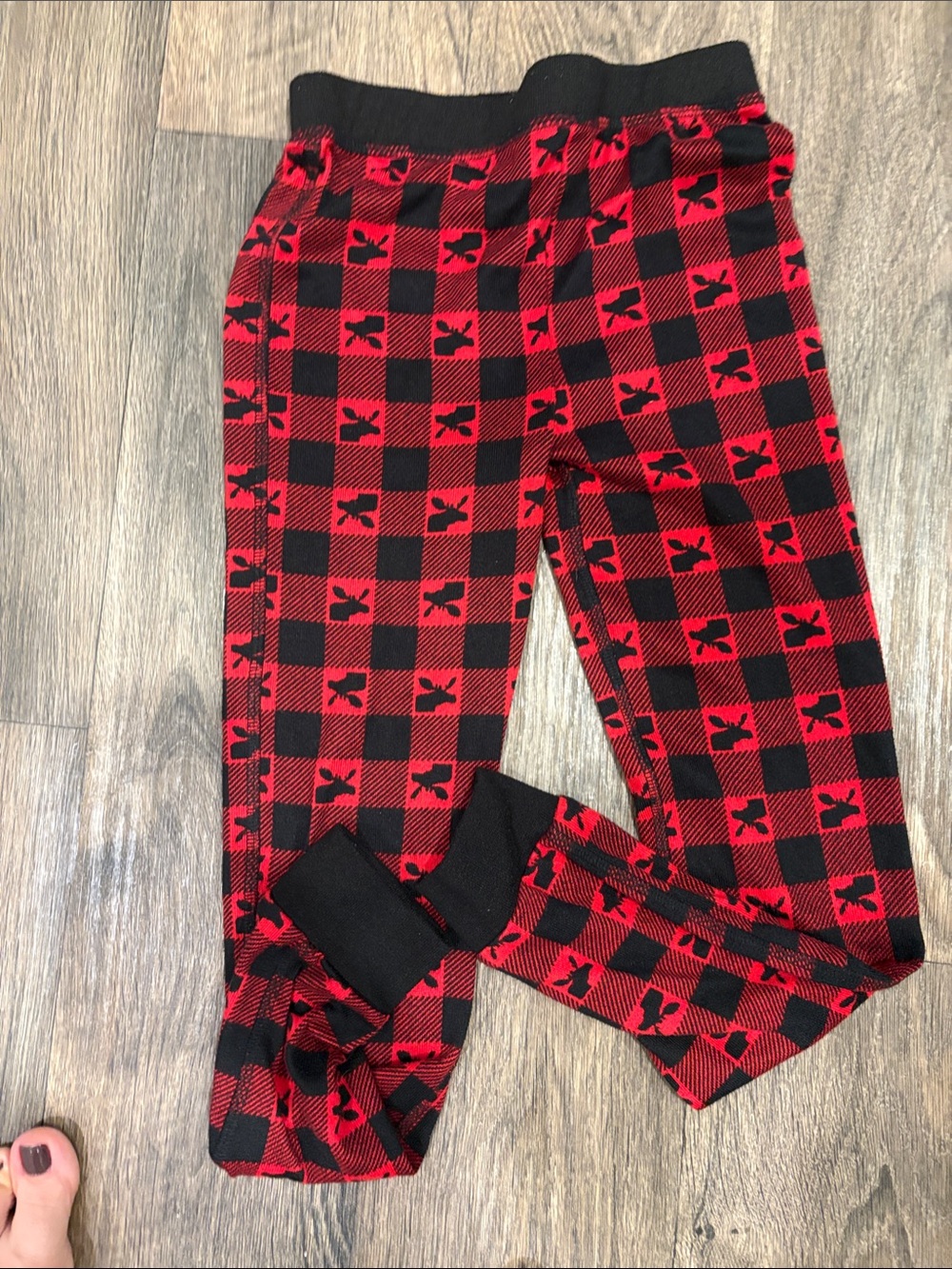 FREE in bundle 10 kidsCuddl Duds Red and Black Buffalo Plaid Kids Pajama Bottoms